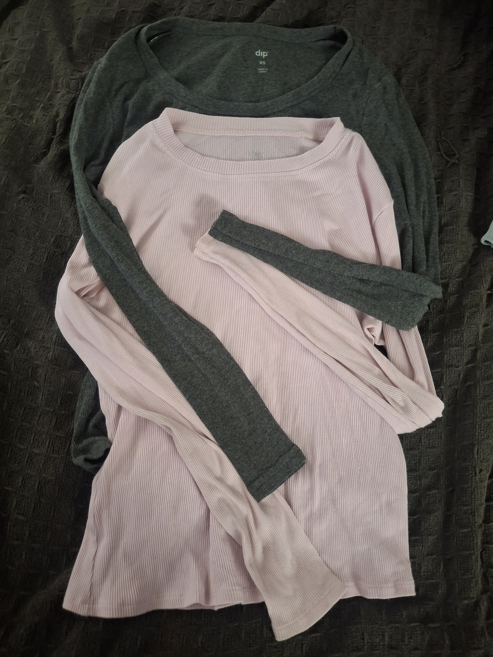 Lot Of 2 Dip Brand Long Sleeve Tees
